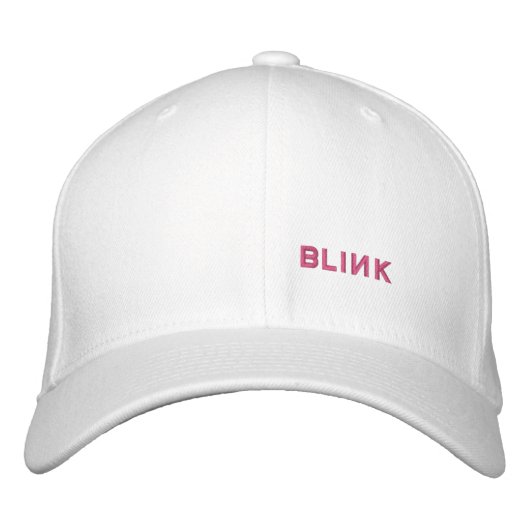 作られるきらめきファン(黒いピンク) 刺繍入りキャップ (正面)