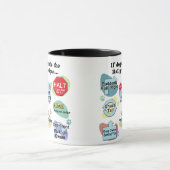 作られる犬がシンボルや象徴を再び集めれば マグカップ (中央)