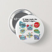 作られる犬がシンボルや象徴を再び集めれば 缶バッジ (正面&裏面)