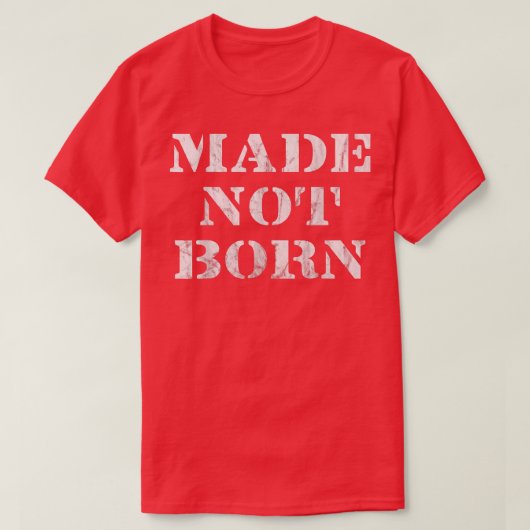 作ら生まれない、運動のためのジムのデザイン、ヴィンテージロー Tシャツ (デザイン正面)