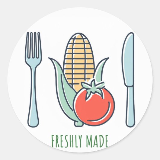 作りたての ラウンドシール (正面)