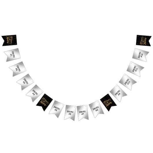 作り上げ50年 – -誕生日またはアニヴ。フォト バンティングフラッグ (全)