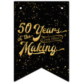 作り上げ50年 – -誕生日またはアニヴ。フォト バンティングフラッグ (第1の旗)