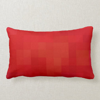 作り直された着色された正方形 ランバークッション