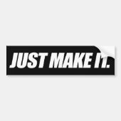 作るだけ バンパーステッカー (正面)