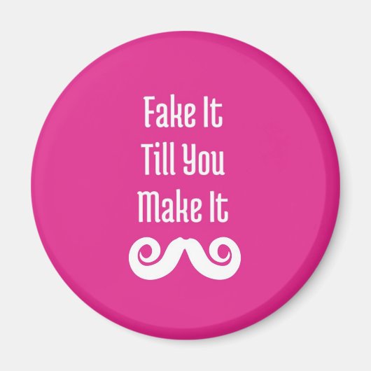 作るまで偽る：冷蔵庫用マグネット マグネット (正面)