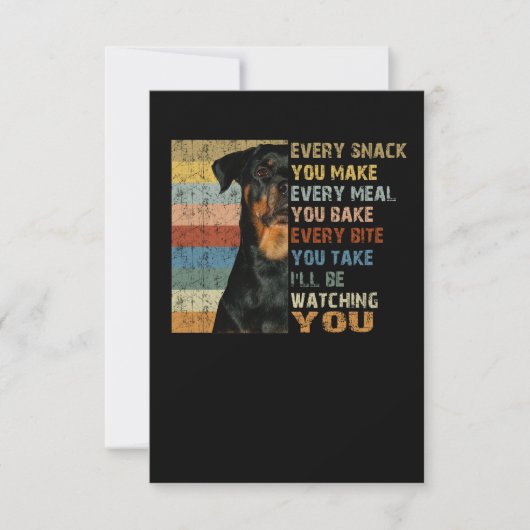 作る全てのスナック　焼く全ての食事 招待状 (正面)