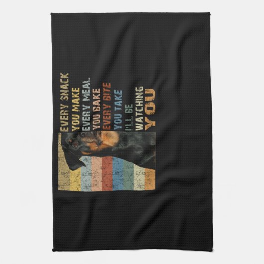 作る食べ物を作るたびの軽食 キッチンタオル (縦)