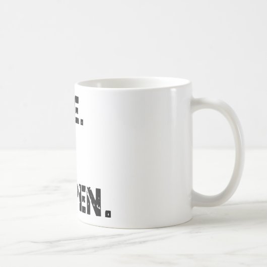 作れ。起こるか。 コーヒーマグカップ (右)