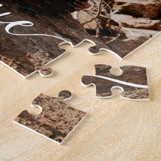 作カスタム成したパーソナライズされた写真は自分で ジグソーパズル (側面)