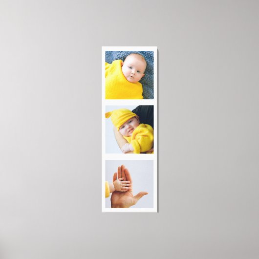 作パーソナライズされた成した写真のカスタム追加 キャンバスプリント (正面)