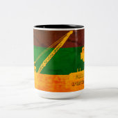 作動エンジニアのカラフルのマグがあること誇りを持った ツートーンマグカップ (中央)