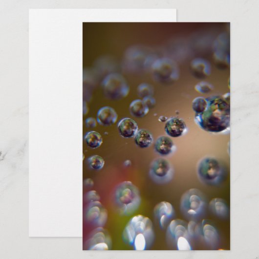 作動中の水 便箋 (正面/裏面)