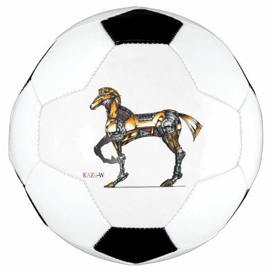 作品番号00000 「機械の馬」 サッカーボール (正面)