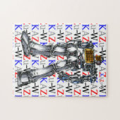 作品番号00001 "灼熱!!電気ストーブロボ"ジグソーパズル ジグソーパズル (横)