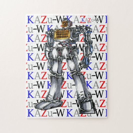 作品番号00001 "灼熱!!電気ストーブロボ"ジグソーパズル ジグソーパズル (縦)