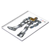 作品番号00001 "灼熱!!電気ストーブロボ" ノートブック (左側)