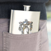 作品番号00003　「ほほえみの歯」 フラスク (インサイチュ)