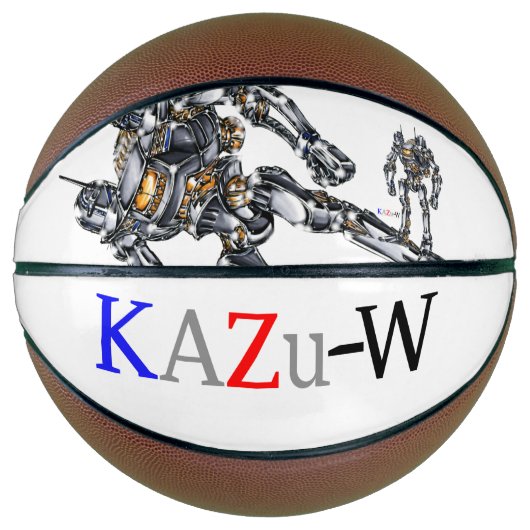 作品番号00004　「2つの探知塔の機体」パターン2 バスケットボール (正面)