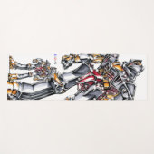 作品番号00005　「鋭角機」パターン2 ヨガマット (正面(横))