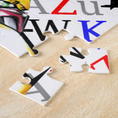 作品番号00008 "赤色英雄機甲巨人" ジグソーパズル (側面)