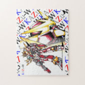 作品番号00008 "赤色英雄機甲巨人" ジグソーパズル (縦)