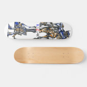 作品番号00009 "有機的細部のロボット" スケートボード (横)