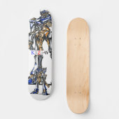 作品番号00009 "有機的細部のロボット" スケートボード (正面)