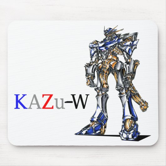 作品番号00009 "有機的細部のロボット" マウスパッド (正面)