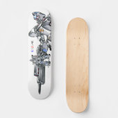 作品番号00011 "主力量産機"パターン1 スケートボード (正面)