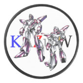 作品番号00012　「ヒーローロボ基本体」 アイスホッケーパック (正面)