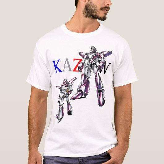 作品番号00012　「ヒーローロボ基本体」 Tシャツ (正面)