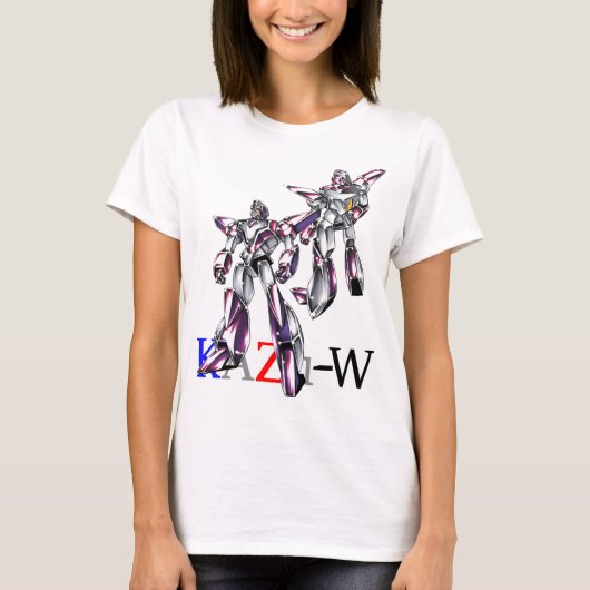作品番号00012 「ヒーローロボ基本体」 Tシャツ (正面)