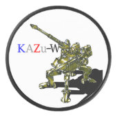 作品番号00013　「四脚歩行砲機兵」 アイスホッケーパック (正面)