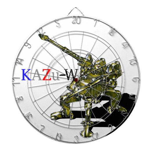 作品番号00013　「四脚歩行砲機兵」 ダーツボード (正面)