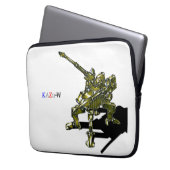 作品番号00013 "四脚歩行砲機兵" ラップトップスリーブ (正面左)