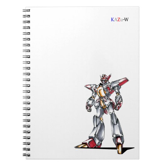 作品番号00014　「主人公用機体」 ノートブック (正面)