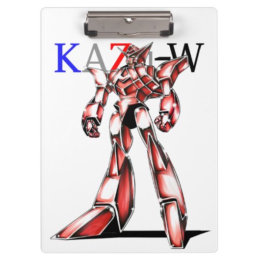 作品番号00016　「エース　ロボ　(Ace　Robot)」 クリップボード (正面)
