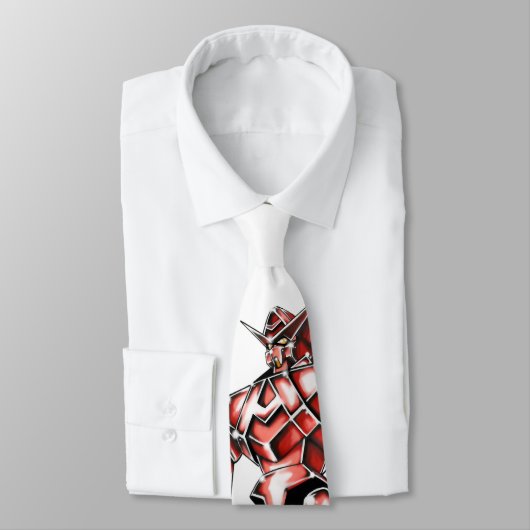 作品番号00016　「エース　ロボ　(Ace　Robot)」パターン1 ネクタイ (タイ)