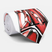 作品番号00016　「エース　ロボ　(Ace　Robot)」パターン1 ネクタイ (ロール)