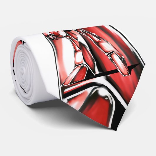 作品番号00016　「エース　ロボ　(Ace　Robot)」パターン1 ネクタイ (ロール)