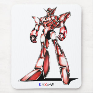 作品番号00016　「エース　ロボ　(Ace　Robot)」 マウスパッド