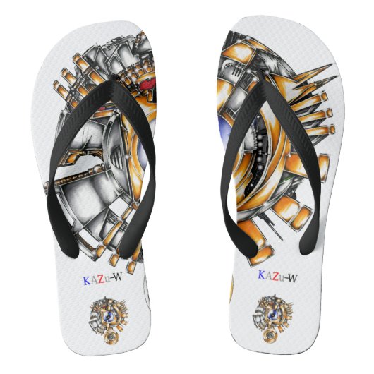 作品番号00017　「闇から点る希望の増幅装置」 ビーチサンダル (フットベッド)