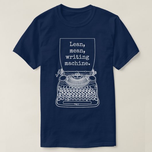 作家おもしろい作家小説家リーン・マ書イMac Tシャツ (デザイン正面)