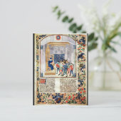 作家が農夫に彼の本を渡す ポストカード (スタンド正面)