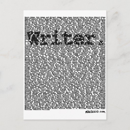 「作家だ」 ポストカード (正面)