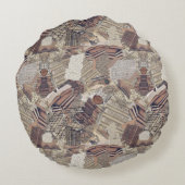 作家と本の愛好家 ラウンドクッション (裏面)