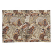 作家と本の愛好家 枕カバー (正面右)