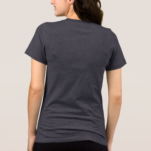 作家のおもしろいブロック意欲的な作家引用文ユーモア トライブレンドTシャツ (裏面)