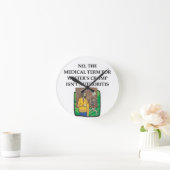 作家のけいれん ラウンド壁時計 (ホーム)